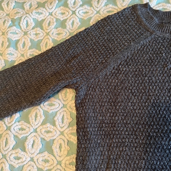 Womens charcoal grey textured sweater - Picture 2 of 6